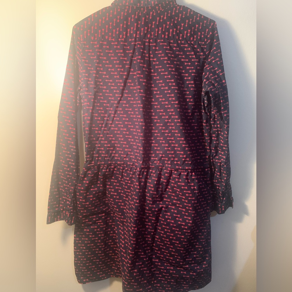 The Gap, A Used Button Up Dress, Navy Blue ( Red Arrows ) View 3